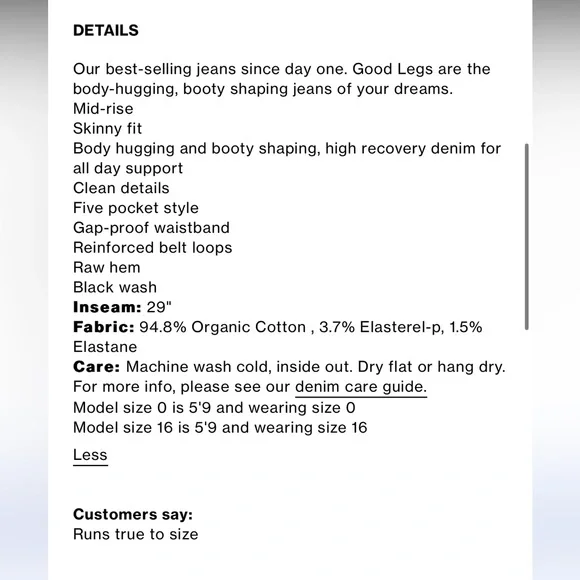 Good American good legs skinny black jeans - Picture 7 of 13